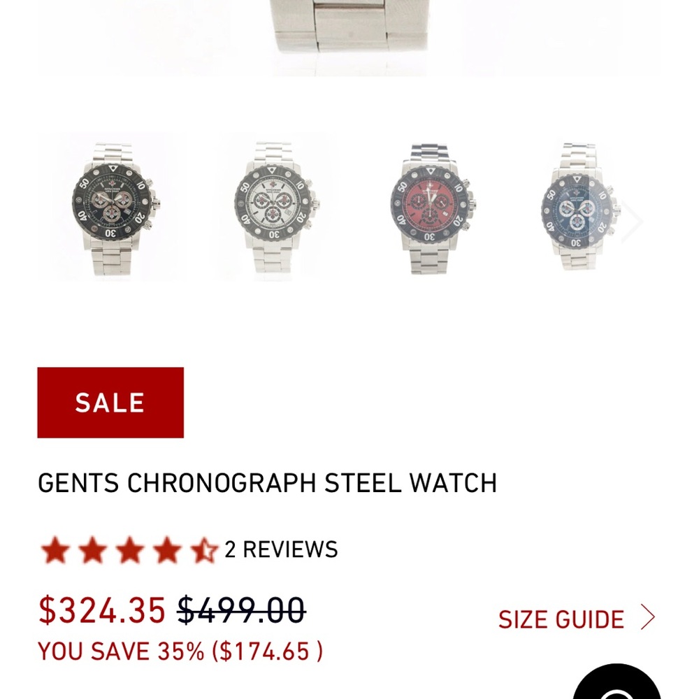 Affliction steel chronograph watch